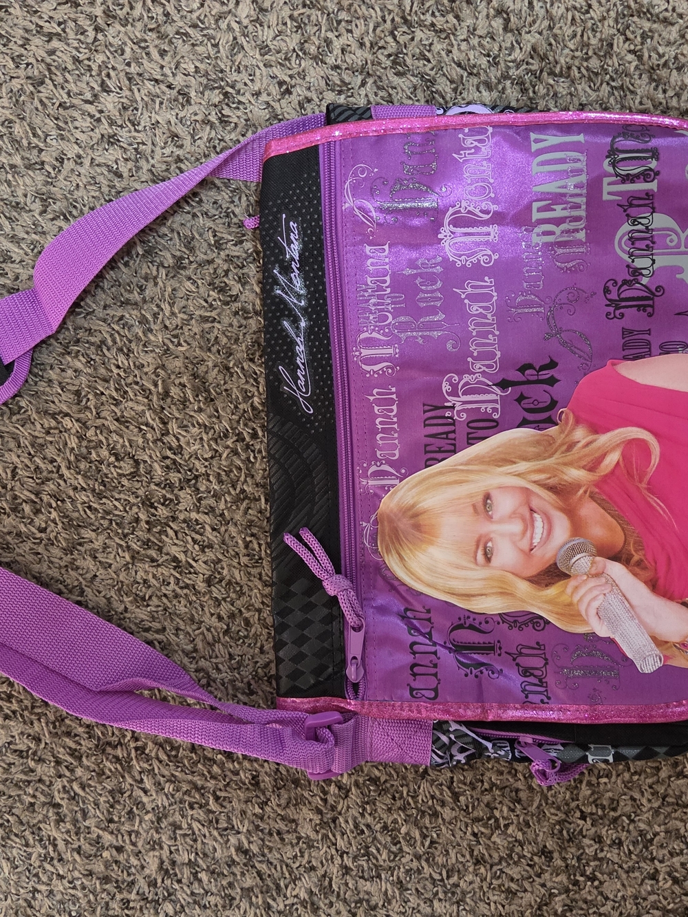 Girls' Purple Character Crossbody Bag